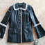 Куртка кожаная тёплая с норкой, размер 38-40, новая (фото #1)