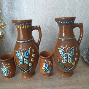 Liblikaga 2kannud ja 2 topsi (1 foto / 1)