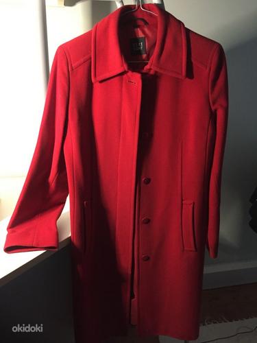 Кашемировое пальто красное s36 (фото #1)