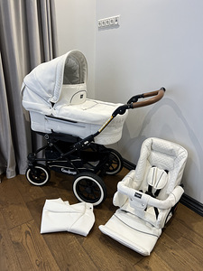 Emmaljunga Mondial White leatherette Deluxe DuoS raamil 2020 (1 foto / 6)