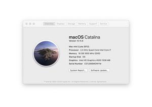 Mac Mini Intel i7 16 GB RAM 512 GB SSD (2 foto / 2)