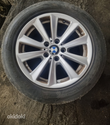 Легкосплавные диски BMW F11 и летние шины 225/55 R17 (фото #1)