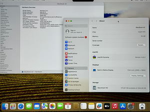 Apple Macbook Air 13 M3 16/512GB Space Gray ENG nagu uus! (8 foto / 8)