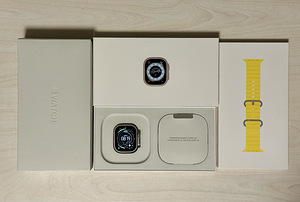 Apple Watch Ultra 49mm Natural Titanium, nagu uus! Aku 95% (1 foto / 9)