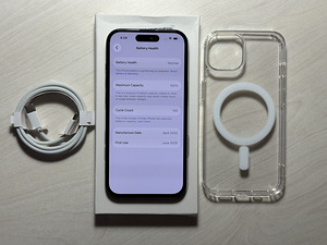 Apple iPhone 15 Black 128GB heas korras! Aku 100% garantii (8 foto / 9)