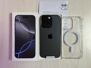 Apple iPhone 16 Pro Black Ti 128gb nagu uus! Gar 10.2027 (1 foto / 9)
