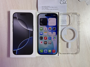 Apple iPhone 16 Pro Black Ti 128gb nagu uus! Gar 10.2027 (6 foto / 9)