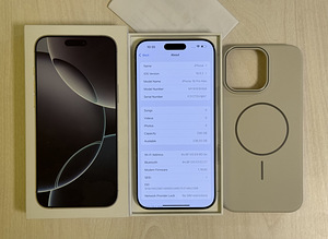 Apple iPhone 16 Pro Max 256GB Titanium nagu uus! Aku 100% (8 foto / 10)