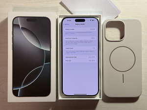 Apple iPhone 16 Pro Max 256GB Titanium nagu uus! Aku 100% (9 foto / 10)