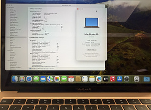 Apple Macbook Air 13 M1 8/256GB Gold SWE heas korras Aku 95% (5 foto / 5)