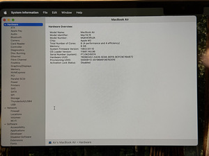 Apple Macbook Air 15 M2 8/256GB Midnight ENG/RUS аккумулятор 100% (8 фото из 10)