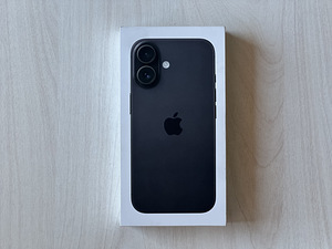Apple iPhone 16 Black 128GB uus, kinnises pakendis! (1 foto / 2)