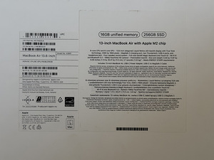 Apple Macbook Air 13 M2 16/256GB aku 100% gar.02.2027 (8 foto / 9)