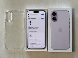 Apple iPhone 17 Lavender 256GB nagu uus! Garantii 02.2027. (9 foto / 9)