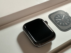 Apple Watch 8 41mm Stainless Steel GPS+Cel nagu uus! (3 foto / 10)