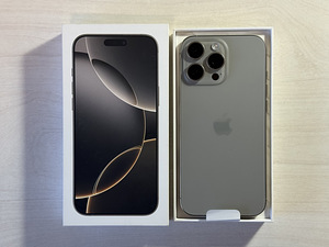 Apple iPhone 16 Pro Max Natural Ti 256GB, аккумулятор 100% C (1 фото из 9)