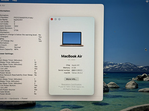 Apple Macbook Air 13 M1 8/256GB Gold SWE, aku 90% (6 foto / 9)
