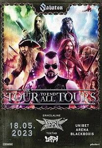 2 piletit Sabaton, Babymetal, Lordi kontserdile