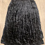 Черная длинная бархатная юбка (фото #1)