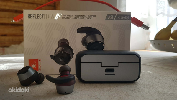 JBL Reflect Flow беспроводные водонепроницаемые наушники. 30ч в месяц