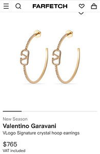Серьги Valentino! (1 фото из 4)