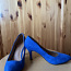 Женские синие туфли 38 размер (фото #1)