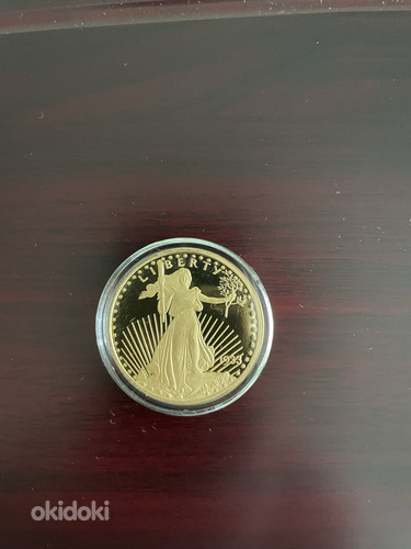 Монета копия 20 долларов с сертификатом (фото #1)