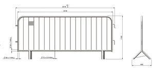 Piirdeaed jalgadel 1,10 x 2,50m Pre-Galv CE, Medium (3 foto / 3)