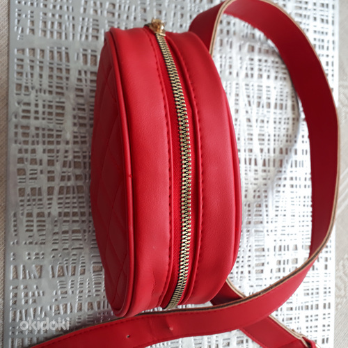 Красная поясная сумка 18,5х11,5 (фото #2)