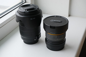 Canon 600D + 50mm f1.8 + 18-135mm f3.5 + Samyang 8mm f3.5 (4 foto / 5)