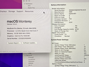 Apple Macbook Pro Retina 256GB/16GB (15-inch, 2015) (3 foto / 3)