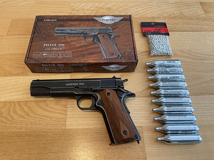 UUS UMAREX LEGENDS M1911 õhupüstol 4,5mm CO2 Blowback (1 foto / 10)