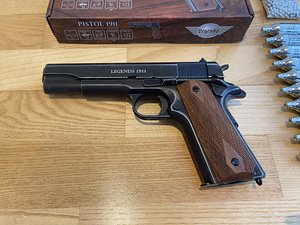 UUS UMAREX LEGENDS M1911 õhupüstol 4,5mm CO2 Blowback (2 foto / 10)