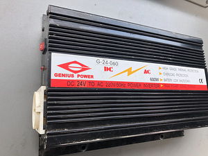 Inverter, muundur 600W, 24V / 220V (2 foto / 3)