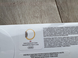 Apple Watch SE 40mm Gold GPS+Cellular UUS/NEW (3 foto / 3)