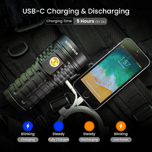 SOFIRN Q8Plus 16000 Lumens Rechargeable Flashlight !!! (5 foto / 10)