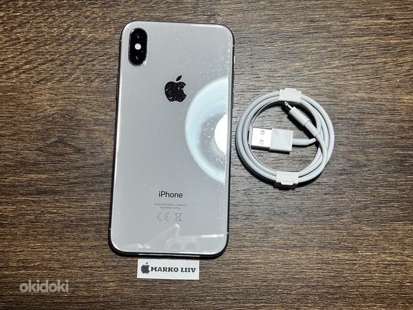 Apple iPhone X 64gb, серебристый (фото #3)