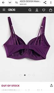 ASOS DESIGN Maternity lace padded plunge nursing bra (2 foto / 6)