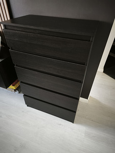 Ikea Kullen kummut 5 sahtliga (mustjaspruun) (2 foto / 3)