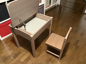 Laste kirjutuslaud sahtliga + tool Ikea Sundvik (2 foto / 2)