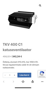 Östberg TKV 400 C1 katuseventilaator (6 foto / 6)