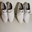 Белые кожаные туфли на липучке для мальчиков (37 и 38)вместе (фото #1)