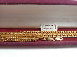 Kuldkett (55cm , 8,85g , kullaproov: 585-14K) (7 foto / 8)