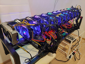 Kaevur 12x GTX ASUS 1660 SUPER TUF 360,6MHS (3 foto / 3)