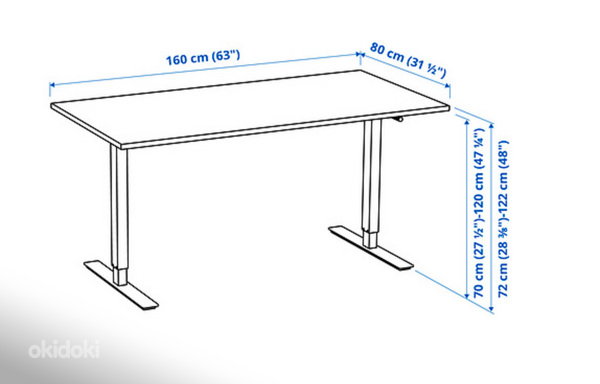 IKEA laud table regulate hight (foto #1)