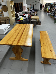 Laud 160см#80см, korgus 70cm ja pink (1 foto / 2)