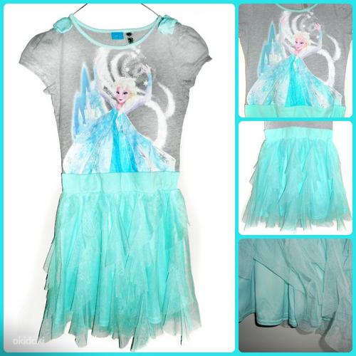 Disney Frozen Elsa нарядное платье с пышной юбкой, 146-158 (фото #1)