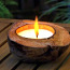 Большая экзотическая свеча в кокосовом орехе, новая (фото #1)