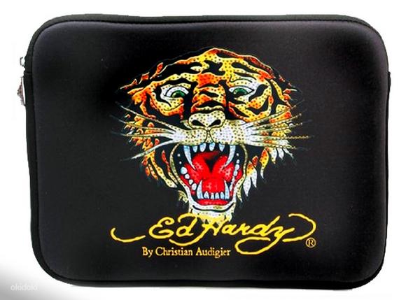 Ed Hardy tiigriga minisüliarvuti või tahvliarvuti kott, uus