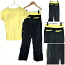 Energetics удобные серые с желтым спортивные брючки, 152-158 (фото #3)